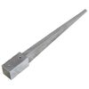 vidaXL Ground Spikes 2 pcs Silver 7x7x75 cm Galvanised Steel