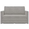 vidaXL Folding Sofa Bed Light Grey 124 x 71 x 78 cm Velvet