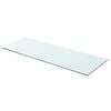 vidaXL Glass Panel | Clear | Tempered glass | 80x30 cm | Durable | Glass Shelf