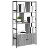 vidaXL Bookshelf Grey sonoma 80 x 30 x 155.5 cm Engineered Wood