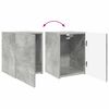 vidaXL TV Cabinet Set Wall-mounted 3 pcs Concrete Grey Engineered Wood