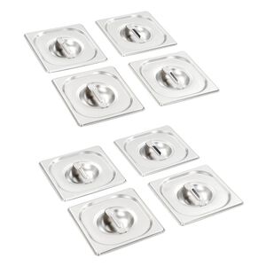 Lids for GN 1/6 Pan 8 pcs Stainless Steel
