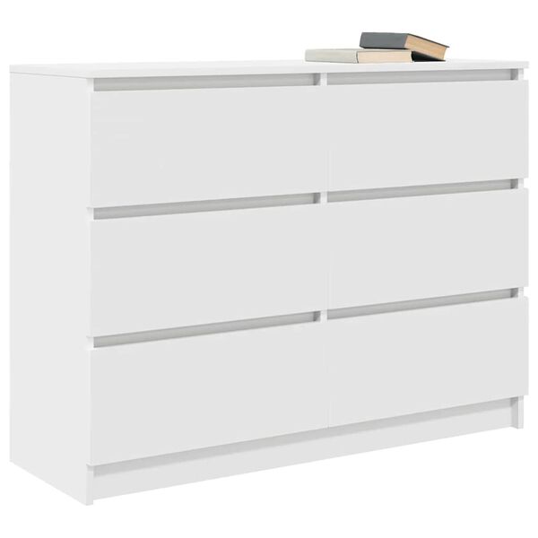 vidaXL Sideboard White 100x35x76 cm Engineered Wood