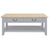 vidaXL Coffee Table Grey 100x55x40 cm Wood