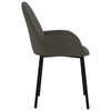 vidaXL Dining Chairs 2 pcs Dark Grey Velvet