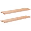 vidaXL Stair Treads 2 pcs 120 x 30 x 2 cm Natural Solid Beech Wood
