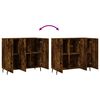 vidaXL Sideboard Smoked Oak 90x34x80 cm Engineered Wood