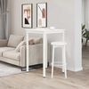 vidaXL Bar Table White 70 x 70 x 105 cm Solid Pine Wood