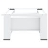 vidaXL Washing Machine Pedestal with Drawer White