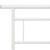vidaXL Bed Frame without Mattress White Metal 140x200cm