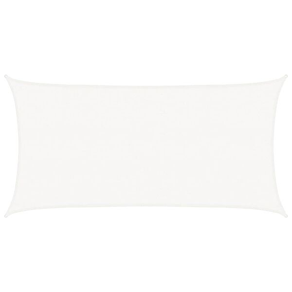 vidaXL Sunshade Sail HDPE Rectangular 2x4 m White