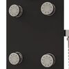 vidaXL Shower Panel Unit Glass 25x47.5x130 cm Black