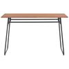 vidaXL Dining Table Brown 120x60x73 cm Solid Plywood Steel