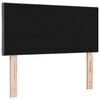 vidaXL Headboard with LED Strip Lights Adjustable Grey 90 cm Fabric