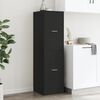 vidaXL Apothecary Cabinet Black 40x41x144.5 cm Engineered Wood