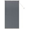 vidaXL Window Blind with Curtains Manual Dark grey Aluminium