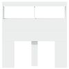 vidaXL Headboard Cabinet with LED White 100x17x102 cm