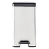 Curver Slim Pedal Bin Deco 25L Silver