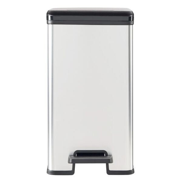 Curver Slim Pedal Bin Deco 25L Silver