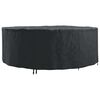 vidaXL Furniture Cover 244 x 244 x 85 cm 210D Oxford Fabric Round