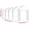 vidaXL Gazebo with Roof White 8.92x2.28x2.69 m Polyethylene