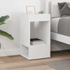 vidaXL End Table White 30 x 30 x 56 cm Engineered Wood
