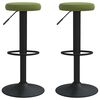 vidaXL Bar Stools 2 pcs Light Green Velvet