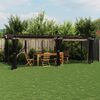 vidaXL Gazebo with Mesh Walls Taupe 6x3 m Steel