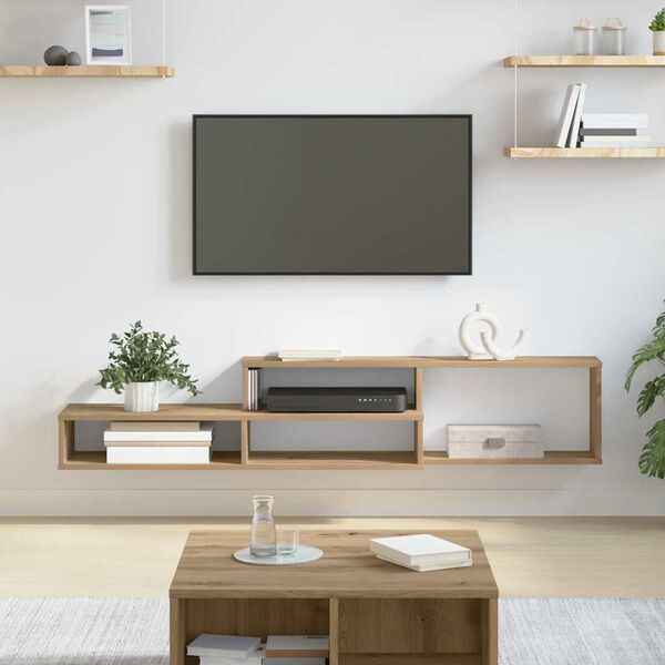 vidaXL Wall TV Stand 150 x 25 x 28.5 cm Engineered Wood