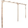 vidaXL Pergola Bamboo 385x40x205 cm