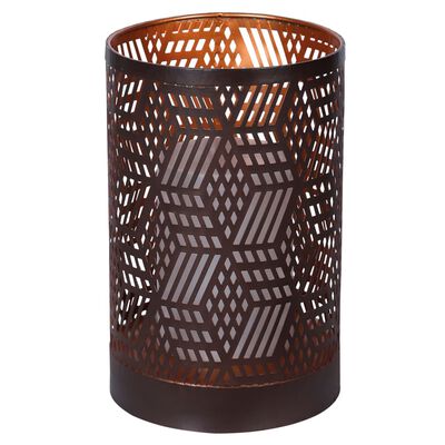 Luxform Solar LED Garden Table Light Swindon Brown and Copper
