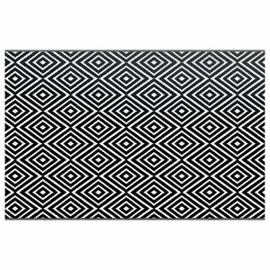 vidaXL Outdoor Carpet ARAKIL White and Black 190x290 cm PP
