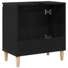 vidaXL Bathroom Sink Cabinet Black Oak 58 x 33 x 60 cm Engineered Wood