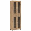 vidaXL Highboard FLORIN 60 x 35 x 182 cm Artisan Oak Engineered Wood