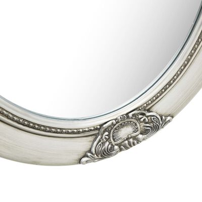 vidaXL Wall Mirror Baroque Style 50x60 cm Silver