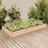 vidaXL Garden Raised Bed with Liner 240x120x25 cm Solid Wood Fir