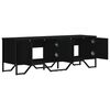 vidaXL TV Cabinet Black 122x34x41 cm Engineered Wood