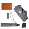 vidaXL Camping Windbreak Grey and Orange 508x130 cm Waterproof