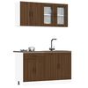 vidaXL 4 Piece Kitchen Cabinet Set Lucca Brown Oak Engineered Wood