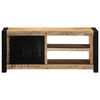 vidaXL TV Cabinet 80x30x35 cm Solid Rough Wood Mango