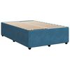 vidaXL Bed Frame without Mattress Blue 120x200 cm Velvet