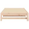 vidaXL Pull-out Day Bed without Mattress 2x(100x200) cm Solid Wood Pine