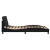 vidaXL Bed Frame without Mattress "Zadar" Black 120x200 cm Faux Leather