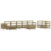 vidaXL 10 Piece Garden Sofa Set Impregnated Wood Pine