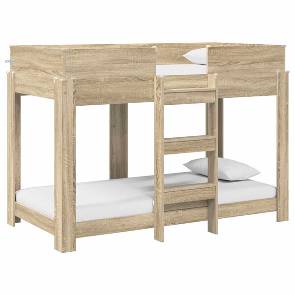 vidaXL Bunk Bed for Kids Sonoma Oak 80 x 160 cm Engineered Wood