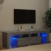 vidaXL TV Cabinet with LED Lights Grey Sonoma 140x36.5x40 cm
