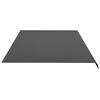 vidaXL Replacement Fabric for Awning Anthracite 6x3.5 m