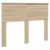 vidaXL Bed Frame with Headboard Sonoma 120 x 200 cm Solid Pine Wood