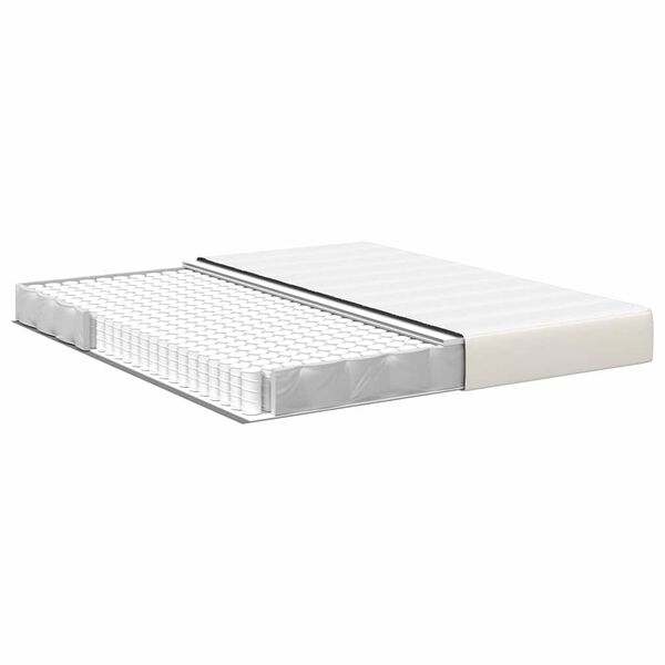 vidaXL Bed Mattress with Mattress Cream 180 x 200 cm Fabric