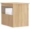 vidaXL Dog Crate Furniture Sonoma Oak 55x75x65 cm Engineered Wood